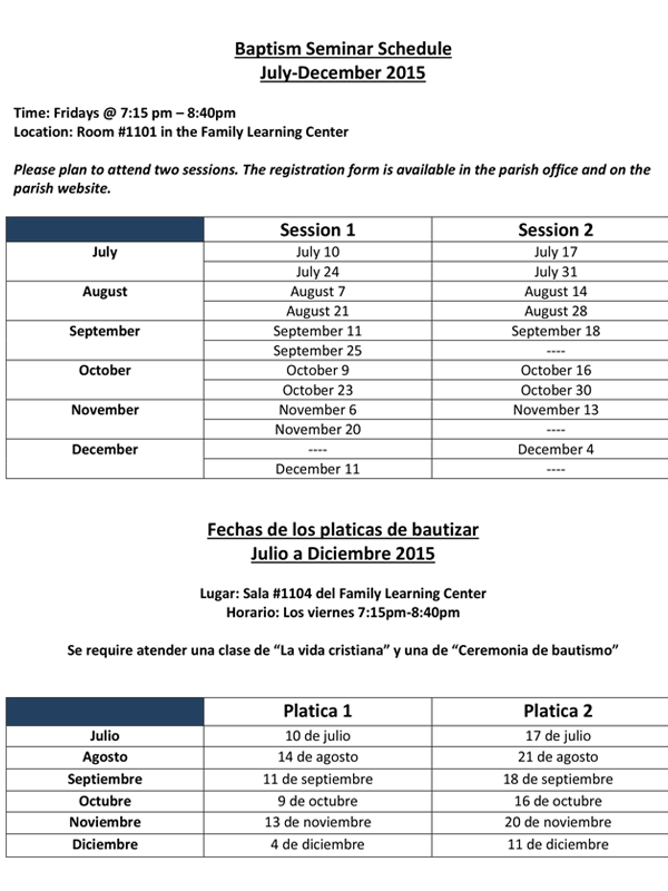 Baptism-Seminar-Schedule-July-December-2015 | Our Lady of Peace Shrine Baptism-Seminar-Schedule-July-December-2015 | Our Lady of Peace Shrine