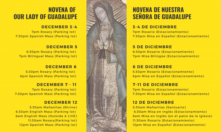 Our Lady of Guadalupe Novena 2020 Day 7 - Our Lady of Peace Shrine and ...