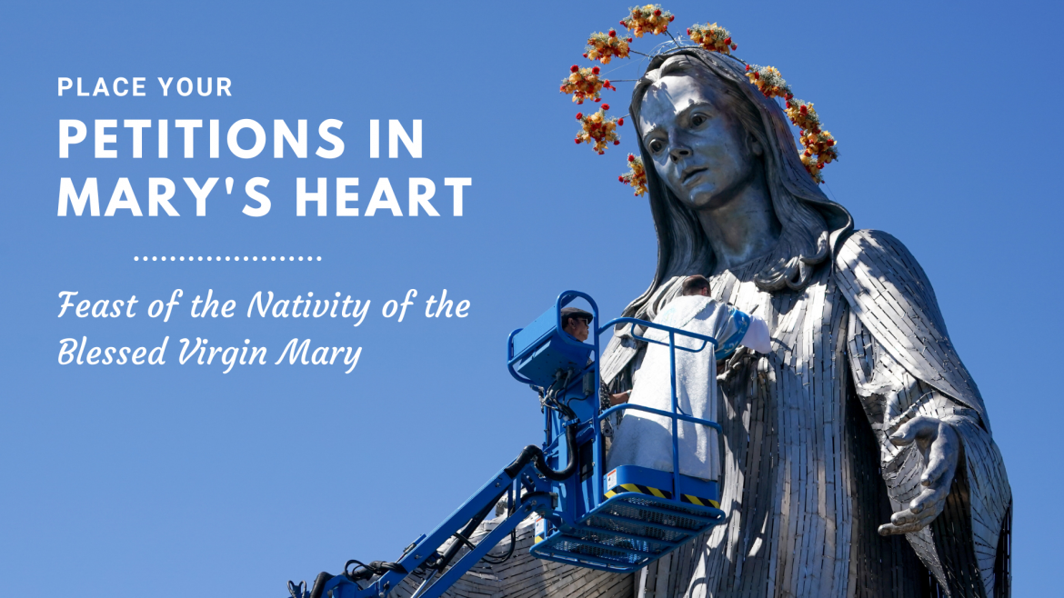 Placing of Petitions in Mary's Heart Our Lady of Peace Shrine and Church